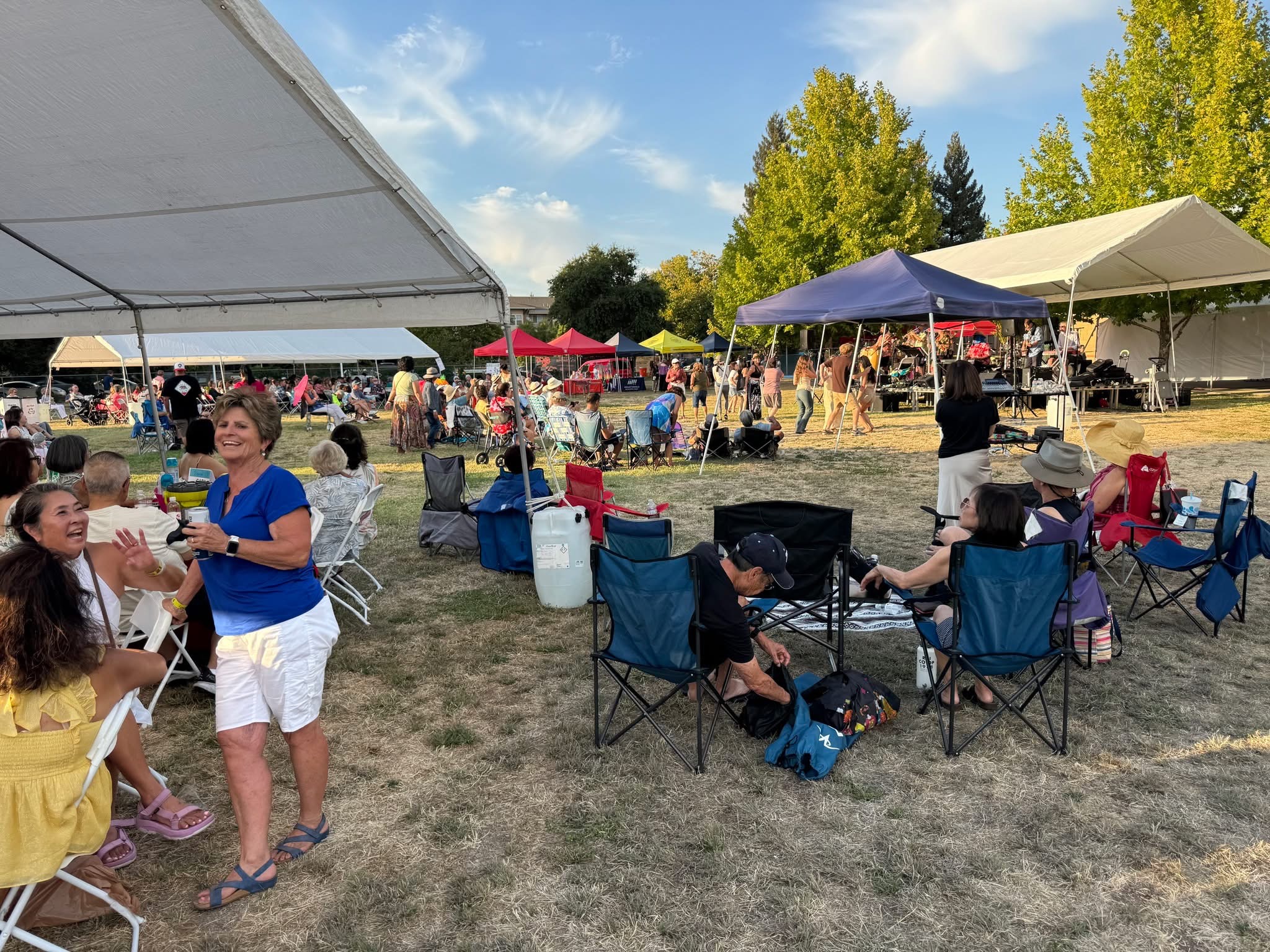 Outdoor event sound setup